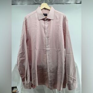 Giorgio Armani pink cotton dress shirt